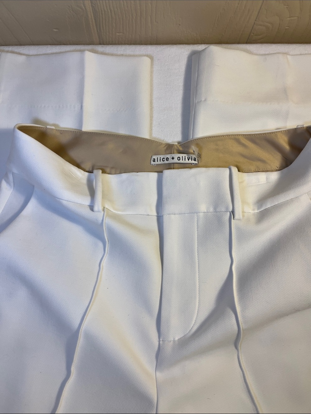 alice + olivia cream Dress Trousers